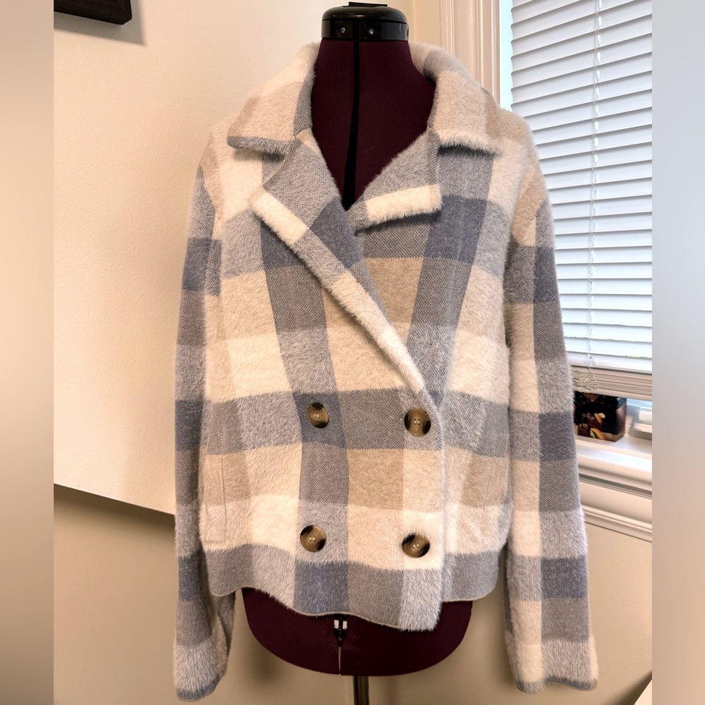 Rachael-Zoe double breasted jacket sweater